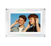 ASHATA Marco de Imagen Digital WiFi, Pantalla de Definición de Pantalla Táctil HD HD de 10.1 Pulgadas, Aplicación de Diapositiva de Transferencia de Transferencia (Enchufe de la UE)