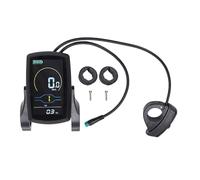 ASHATA Medidor de Pantalla LCD para Bicicleta Eléctrica, Panel de Control de Pantalla LCD Ebike ABS Velocímetro Cuentakilómetros Configuraciones Personalizables para Scooter Eléctrico