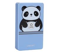 ASHATA Micrófono de Cancelación de Ruido USB, Doble Canal 360 ° Rango de Recolección Omnidireccional Grabación HiFi con Chip de Cancelación de Ruido Inteligente para Computadora (Blue)