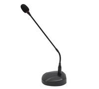 ASHATA Micrófono de Condensador Cardioide de Cuello de Cisne con Base Ajustable para un Sonido Claro en Reuniones de Discurso, Material ABS