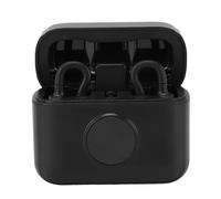 ASHATA Micrófono Lavalier Inalámbrico, Micrófono de Solapa Inalámbrico con Reducción Activa de Ruido, 2,4G con Estuche de Carga para Grabación de Vídeo en