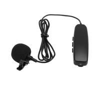ASHATA Micrófono Lavalier Inalámbrico, Micrófonos de Solapa Inalámbricos, Sonido HiFi Plug and Play, Micrófono Inalámbrico Recargable de 2,4G con Clip para Grabación de Vídeo,