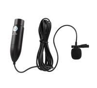 ASHATA Micrófono Lavalier Phantom Power de 48 V, Micrófono de Solapa Omnidireccional, Reducción de Ruido, Micrófono de Solapa Mono XLR de 3 Pines, Micrófono para Grabar Entrevistas,