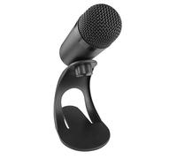 ASHATA Micrófono USB para PC, Sonido Omnidireccional Plug Play Chip Inteligente Tarjeta de Sonido Incorporada con Silencio de un Toque para Transmisión en Computadora de Juegos