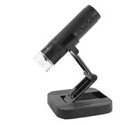 ASHATA Microscopio Digital, USB Inalámbrico HD 1080P 50X 1000X Lupa de Cámara con Microscopio de Monedas, Soporte Ajustable con 8 Luces LED, Portátil para Teléfono Tablet PC