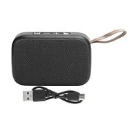 ASHATA Mini Altavoces Bluetooth, Mini Sonido USB Portátil Estéreo Inalámbrico con Radio FM, Subwoofer para Ducha, Habitación, Bicicleta, Coche(marrón)