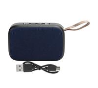 ASHATA Mini Altavoces Bluetooth, Mini Sonido USB Portátil Estéreo Inalámbrico con Radio FM, Subwoofer para Ducha, Habitación, Bicicleta, Coche(Azul)