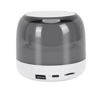 ASHATA Mini Altavoz Bluetooth con Emparejamiento Estéreo Inalámbrico Verdadero, Potencia de Altavoz de 5 W, Luz RGB, Admite Tarjeta de Memoria Pequeña, para Asistentes a la Fiesta, Inalámbrico (WHITE)