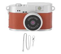 ASHATA Mini Cámara Digital, Cámara Llavero para Fotografía, Vídeo 2K FHD Foto de 2 MP, con Pantalla a Color de 1,47 Pulgadas, Flash LED Integrado de 4 Filtros, para Adolescentes, (Brown)