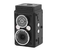 ASHATA Mini Cámara Digital Vintage, Cámara de Vlogging Pequeña, Compacta, Retro, Portátil, con Doble Lente, Vídeo HD 1080P de 12 MP, con Luz de Relleno de Estabilización de Imagen en