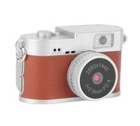 ASHATA Mini Cámara Llavero, Vídeo 2K FHD 2MP Fotos Cámara Pulgar, 4 Filtros, Pantalla a Color de 1,47 Pulgadas, Flash LED, Videocámara Retro Recargable para Viajes Diarios Vlogging (Brown)