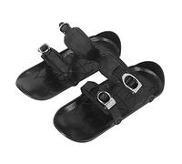 ASHATA Mini Esquís para Botas de Invierno | Patines De Nieve Cortos, Diseño Portátil Compacto, Ajuste Universal, Deslizamiento Sobre Hielo Al Aire , Divertidos