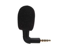 ASHATA Mini Micrófono Omnidireccional con Conector de 3,5 Mm, Radio Envolvente de 360°, Micrófono de Audio Portátil para Teléfono Inteligente, Plug and Play, de Clip Lavalier de Alta Sensibilidad para
