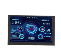 ASHATA Mini Pantalla IPS USB de 5 Pulgadas, PC CPU GPU RAM HDD Monitor de Datos Pantalla de Temperatura de la Computadora, Panel de Sensor de PC Pantalla Pantalla de Temperatura, para PC