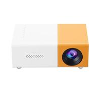 ASHATA Mini Proyector, Proyector de Películas LED Portátil Ajustable para Cine en Casa Al Aire Libre, Proyector de Video Compatible con HD 1080P con Interfaz Multimedia HD (Enchufe Europeo 50-60Hz)