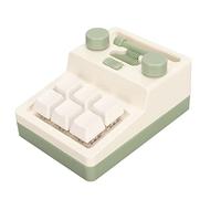 ASHATA Mini Teclado Mecánico Programable de 6 Teclas con Interruptor Rojo Intercambiable en Caliente, Iluminación RGB, Soporte para Juegos para, OS X, iOS,