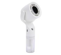 ASHATA Mini Ventilador de Mano de Refrigeración Recargable por USB con Función de Niebla para Viajes, Oficina, Uso Doméstico, Diseño Ligero