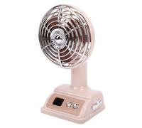ASHATA Mini Ventilador de Mesa Silencioso con 100 Ajustes de Velocidad para Camping, Oficina, Hogar, Diseño Ligero ABS (PINK)
