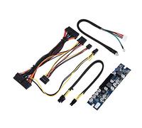 ASHATA Módulo de Fuente de alimentación de 300W para Mini-ITX y Caja de 1U PSU DC 12V Fuente de Alimentación Entrada con Cable de conexión/AUX/SATA de 24 Pines para Ordenador Mini, HTPC, POS,etc