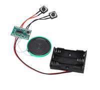 ASHATA Módulo de Grabación de Sonido, Chip de Módulo de Grabación de Voz de Música DIY con Altavoz, Puede Grabar Música de Sonido de 4 Minutos para Saludos Personalizados, Tarjetas de