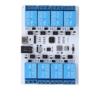 ASHATA Módulo de relé USB de 8 Canales de Alto Rendimiento para Conmutación Inteligente Interfaz Confiable Tipo C para Proyectos de Bricolaje