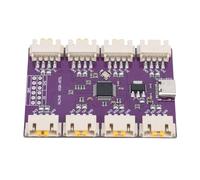 ASHATA Módulo Serie USB a TTL de 8 Canales, Chip de Alta Velocidad de 6 Mbps Adaptador Convertidor Serie USB Tipo C a TTL con Pines de Control de Flujo RTS y DTR