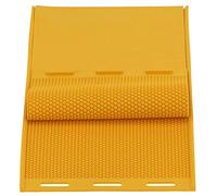 ASHATA Molde de Prensa de Cera de Abejas 5,4 Mm Hoja de Base de Peine de Goma para Bricolaje para Apicultura 2 Piezas Amarillo 16,5 X 9,1 Pulgadas Peso Ligero Plegable Cómodo de Usar