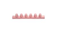 ASHATA Molde para Lápiz Labial de Aleación de Aluminio, Bricolaje de Doble Uso con 12,1 Agujeros, Herramienta de Cosméticos de Oro Rosa para Hacer Bálsamo Labial en el Hogar (separador de 6 agujeros)
