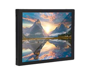 ASHATA Monitor Portátil de 8 Pulgadas Pantalla Táctil Capacitiva Multipunto con Entrada VGA USB Compatible con (Enchufe de la UE)