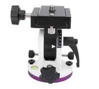 ASHATA Montaje del Telescopio de Cuña Ecuatorial de la Base de Latitud, ángulo Ajustable de 0-90 °, Aleación de Aluminio para Observador de Cielo con (Tipo B sin tapa (aprox. 7 x 2.85 x 6.5cm / 2.8 x)