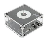 ASHATA Música Coil ARC, Altavoz de Plasma Táctil Experimento de Transmisión Inalámbrica Modelo de Juguete de Escritorio, Altavoz de Plasma Negro de Transmisión Inalámbrica con Luz para(EU)
