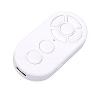 ASHATA Obturador Remoto Inalámbrico para Teléfono Bluetooth |Control de Cámara para Transmisión en, Grabación de Video, Carga Tipo C (White)