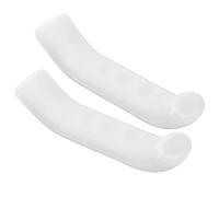 ASHATA Palanca de Freno de Bicicleta Funda de Silicona Protección Resistente Al Desgaste Juego de 2 Piezas para Bicicletas de Carretera y de Montaña Blanco
