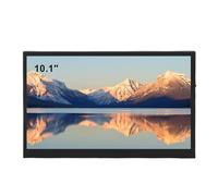 ASHATA Pantalla Secundaria por Computadora de 10.1 Pulgadas, Monitor LCD HD 1024x600 con Altavoces de Doble Altavoces Pantalla de Temperatura de la GPU para Portátiles de PC