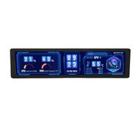 ASHATA Pantalla Táctil Capacitiva de 11,9 Pulgadas, IPS para Pantalla HDMI, Monitor Lateral de Computadora HD 320x1480 Monitor Lateral de Carcasa de Aleación de Zinc con Altavoz para