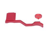ASHATA para Empuñadura de Pulgar hacia Arriba XT50, Reposapiés Ergonómico para Zapata Caliente para Cámara XT50, con Conexión Segura Mejorada con Esponja y Aleación de Aluminio a Prueba (Rojo)