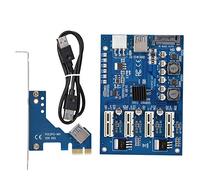 ASHATA PCI-E a PCI-E Adaptador Tarjeta PCI-E 1X a 4X PCIe USB3.0 Convertidor Extensor Adaptador Tarjeta Expansión Kit para Windows Linux Mac