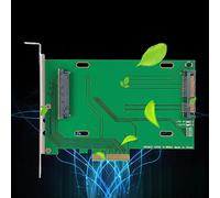 ASHATA PCIe X4 a 2.5 Pulgadas NVME U.2 SSD SF8639 Tarjeta Vertical para 750 P3700/ PM963, Tarjeta Vertical PCIe Adaptador PCIe NVME para 10/7/ Server 2008 R2