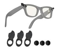 ASHATA Pegatizas de Bloqueo de Luz LED Compatible con Meta, para Skyler, para Techo de Cabeza, para Gafas HSTN, Cubierta de Cámara Adhesiva Reutilizable de la Cámara Negra, 6 Pcs