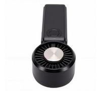 ASHATA Pequeño Ventilador de Refrigeración con Batería de 4000 MAh, 5 Velocidades Ajustables para Uso en Viajes, Ligero y Portátil