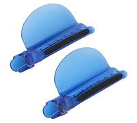 ASHATA Pinzas para Seccionar el Cabello Resistentes Al Calor, 2 uds. Separador de Velocidad Azul para Resaltar la Extensión de la Peluca