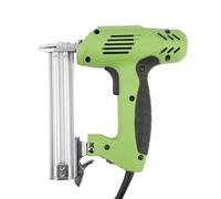 ASHATA Pistola de Clavos Eléctricos, Muesca de Aluminio de Aluminio de Alta Resistencia Clavadora Recta con de Agarre Suave, para el Conjunto de Gabinetes de Carpintería que Fabrican