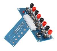 ASHATA Placa Adaptadora ATX,Placa Adaptadora ATX de Fuente de Alimentación del Chasis de Escritorio,24 Pines, con indicador de Potencia, para Sistemas Integrados de proyectos informáticos