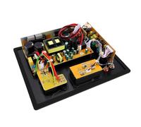 ASHATA Placa Amplificadora de Subwoofer HiFi Módulo Amplificador de Potencia Clase D 350W RMS Carcasa Metálica Entrada AV XLR Control de Fase de bajo Calor para Sistemas de Cine e (Enchufe Europeo