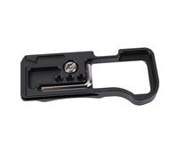 ASHATA Placa Base de Liberación Rápida para Cámara R50V, Adaptador de Montaje de Trípode con Cabezal Estabilizador de Aleación de Aluminio con Tornillo de 1/4 de Pulgada con Llave (Black)