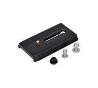 ASHATA Placa de Liberación Rápida, Reemplazo de Montaje de Cámara con Tornillos de Montaje de 1/4 Pulgadas y 3/8 Pulgadas para Rótula de Bola de Trípode, Placa Deslizante para Accesorios de Cámara