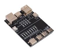 ASHATA Placa de Prueba de Cable USB, Herramienta de Detección de Cables de Datos Multifuncional Compacta para Técnicos que Miden 2,6 X 2 Pulgadas