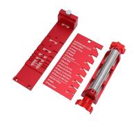 ASHATA Plantilla de Afilado de Cinceles, Guía de Pulido de Madera para Cinceles y Planos, con Accesorio de ángulo y Medidor, Herramientas de Carpintería de Aleación de Aluminio de Posicionamiento