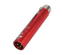 ASHATA Preamplificador de Micrófono en Línea, 28dB Ganancia Boost Xlr 3 Pin Preamplificador de Micrófono Dinámico con Amplificación sin Pérdidas, para la Grabación de la Etapa de (rojo)