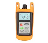 ASHATA Probador de Cable de Fibra óptica, Medidor de Fuente de Luz de Fibra óptica Portátil, Fuente de Luz óptica de 1310 NM 1490 NM 1550 NM para Pruebas de Fibra óptica de Red FTTX